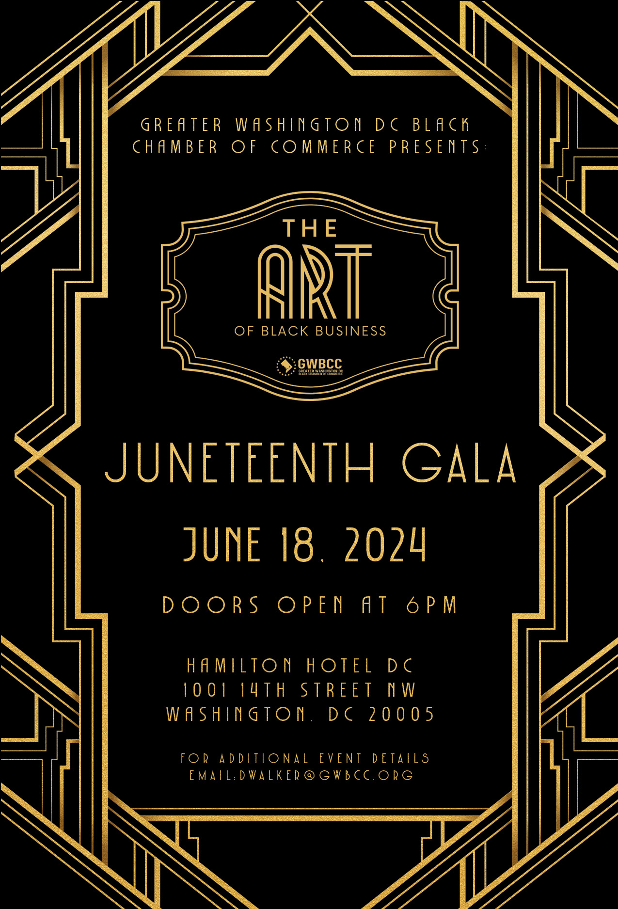 GWBCC Presents: The Art of Black Business Juneteenth Gala